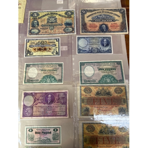 Collection of 20 Scottish banknotes from circa 1947 to circa 1990 and ...