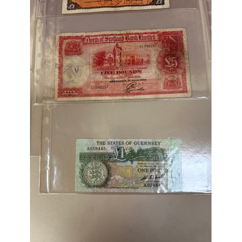 Collection of 20 Scottish banknotes from circa 1947 to circa 1990 and ...