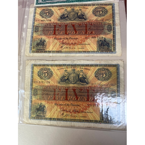 Collection of 20 Scottish banknotes from circa 1947 to circa 1990 and ...