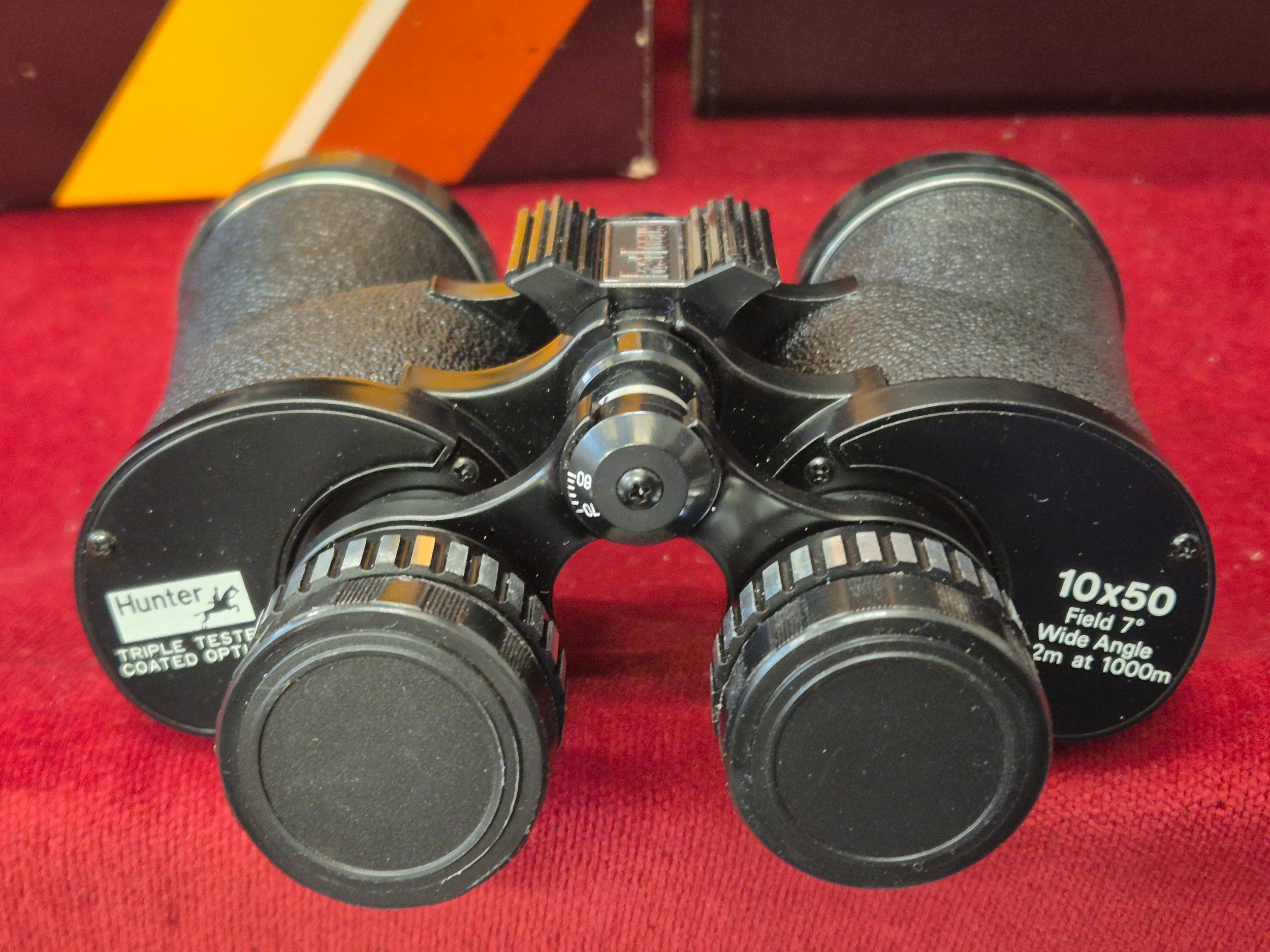Hunter Fast Focus 10x50 binoculars with case and box