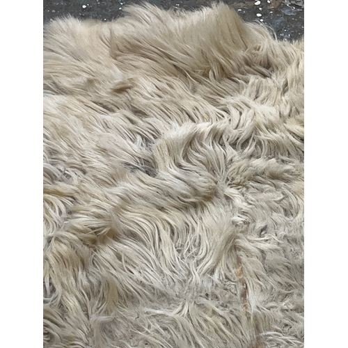 Large goat skin rug