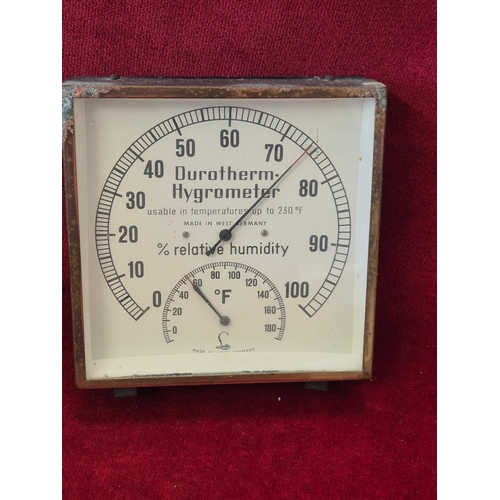 55 - Vintage Halina Paramount Viewer with original box and a West German Durotherm Hygrometer