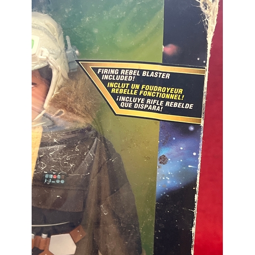 97 - Star Wars figures, Hans Solo figure, firing rebel blaster included,  unused and boxed