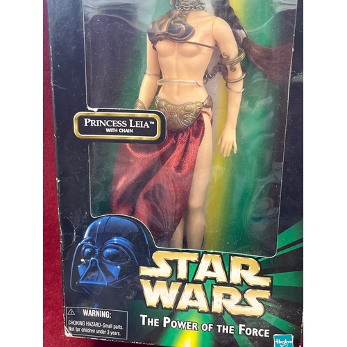 101 - Star Wars Princess Leia with chain boxed and unused