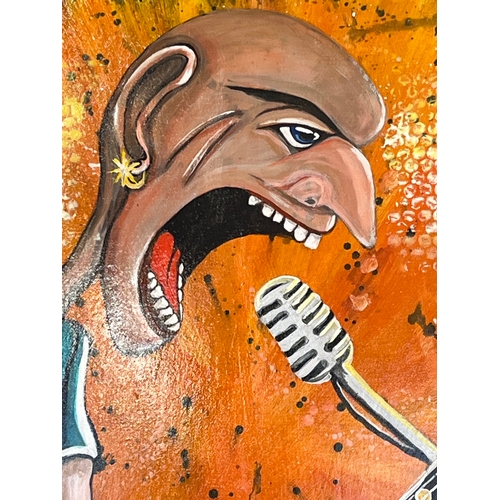 111 - Sing it loud, hand painted in Acrylic by Kulczak 30”x22.5”