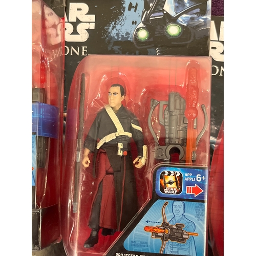 123 - Star Wars Rogue One Figures, new and sealed to card (17 figures)