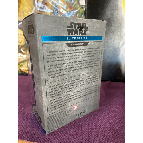 133 - Star Wars die cast Elite series action figure, Baze Malbus