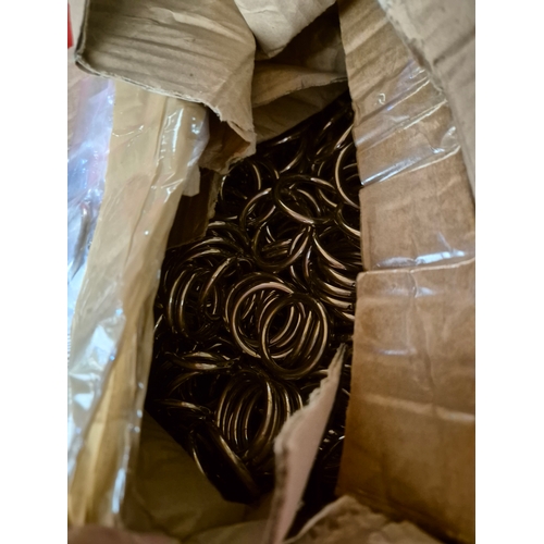 193 - Large box of chrome rings