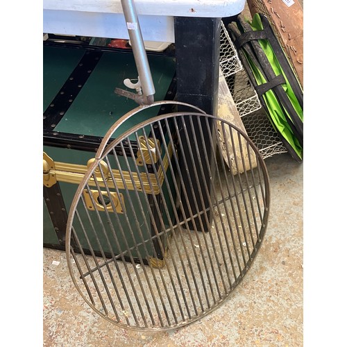 233 - 40 Gallon barrel b-b-q- grill