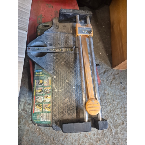 267 - Vintage camping stove, Wallpaper steamer and tile cutter