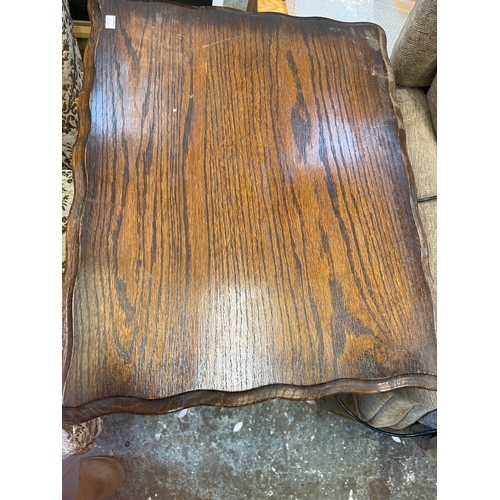 330 - Oak barley twist side table