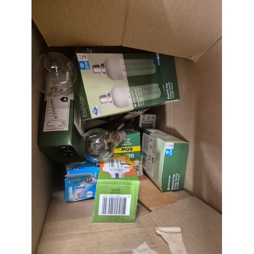 354 - Large box of new light bulbs