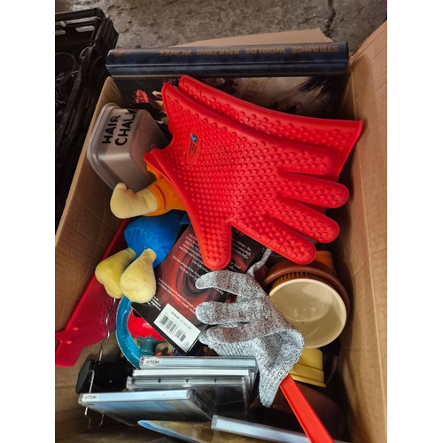 Quantity of kitchenware and household items (crate not included)