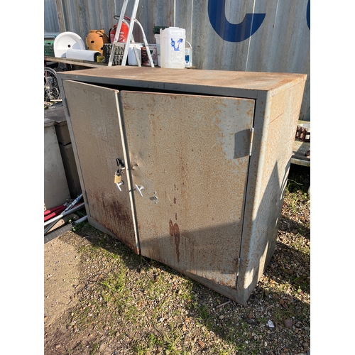 486 - Vintage industrial cupboard