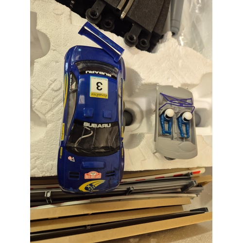 Scalextric World Rally slot car racing set, boxed