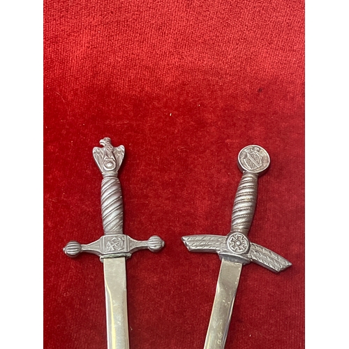 55 - 2 German style replica letter openers