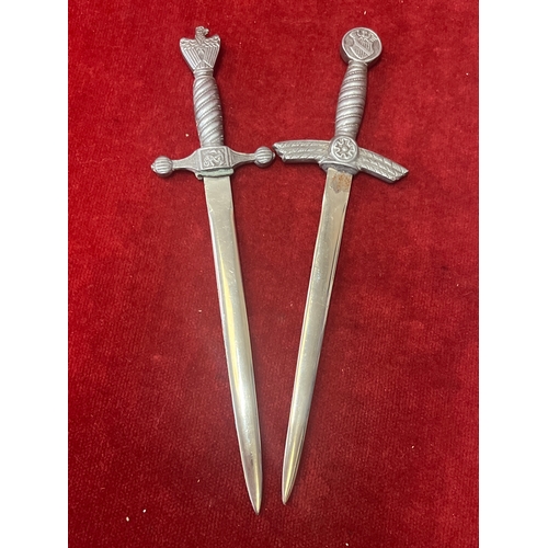 55 - 2 German style replica letter openers