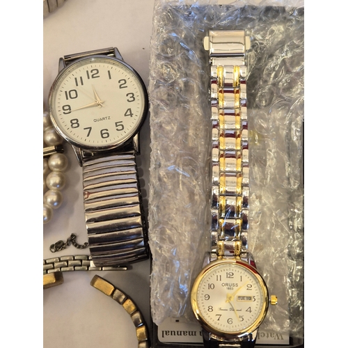 14 - Basket of mixed watches