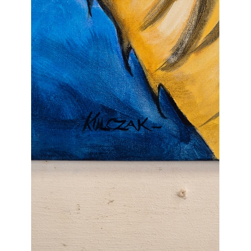 148 - Original acrylic painting of 'The Goat' by Kulczak 24