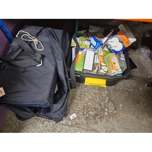 182 - Very large mixed lot to include lightbulbs, china, cushions, pictures, mirrors (enough to fill a sma... 