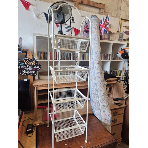 Tall 4 drawer metal vegetable rack