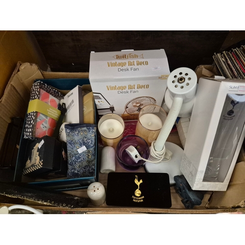 255 - Mixed box of household and collectables
