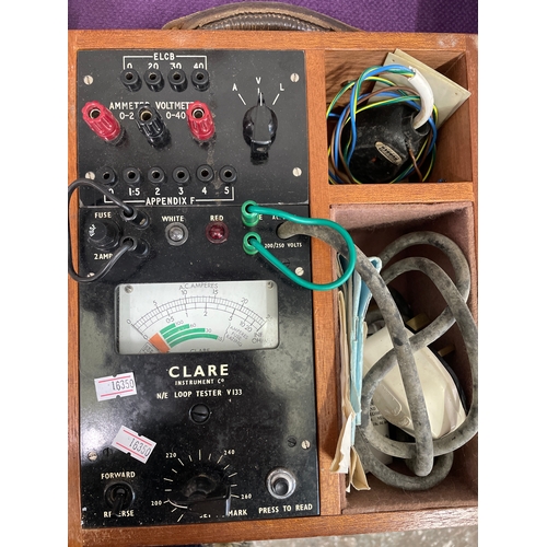281 - Vintage Neutral/Earth loop impedance tester. Clare Instrument Company