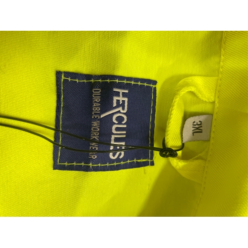 356 - Hi-Viz Hercules Boilersuit. 3XL. New-Ex disp