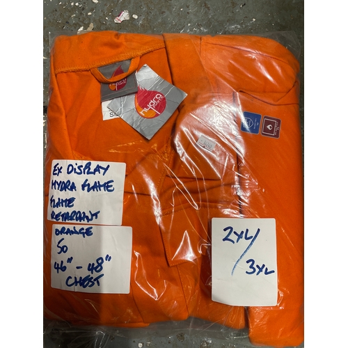 359 - Hi-Viz Flame Retardant Hydraflame Boiler suit. 2XL/3XL. New/ex-disp