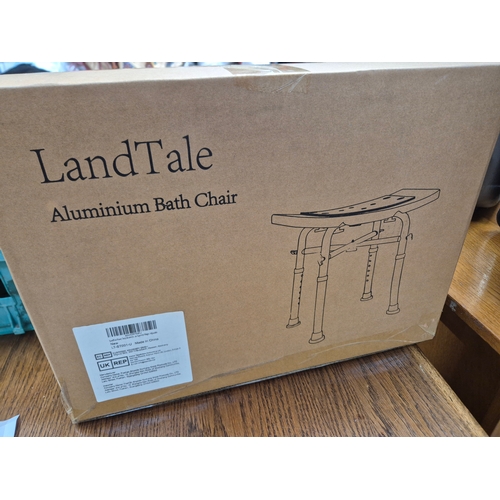 443 - Land Tale aluminium bath chair, brand new in box