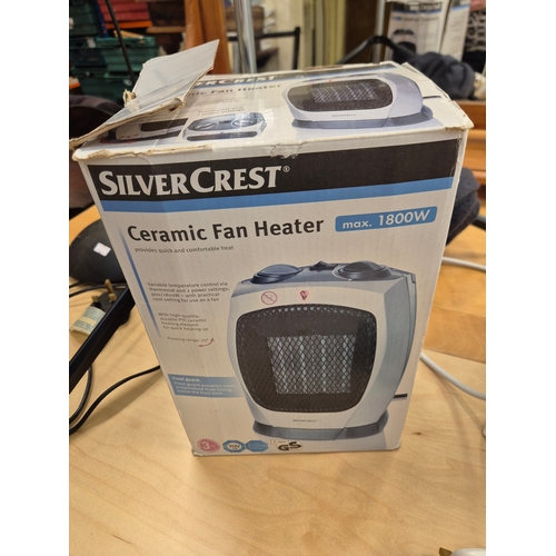 445 - Ceramic fan heater and warming heater, both work as cold air fans