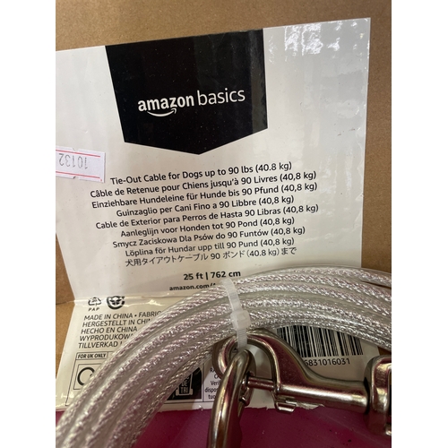 173 - Tie-out cable for dogs & pet clipper kit.