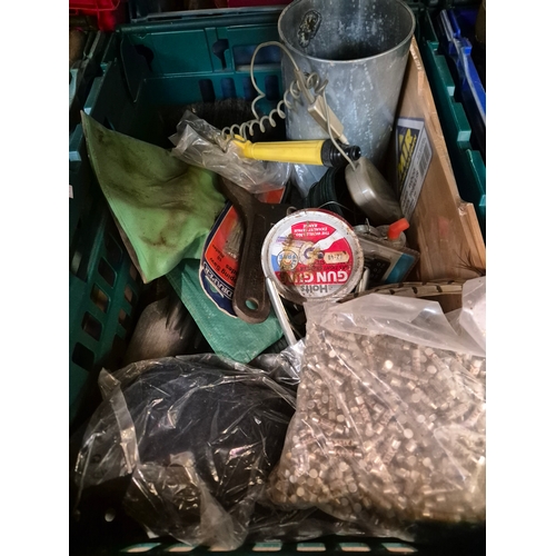 349 - 3 large trays of DIY and tools, & approx 20 coffee jars of screws, cable clips, nails etc etc  (... 