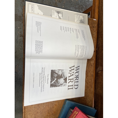 68 - History books - four hardback history reference books, including World War II, The military history ... 