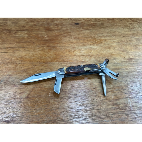 67 - WWII-era mountain/ski troopers' pocket knife manufactured by the Ulster Knife Company,&nbsp; issued ... 