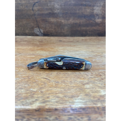 67 - WWII-era mountain/ski troopers' pocket knife manufactured by the Ulster Knife Company,&nbsp; issued ... 