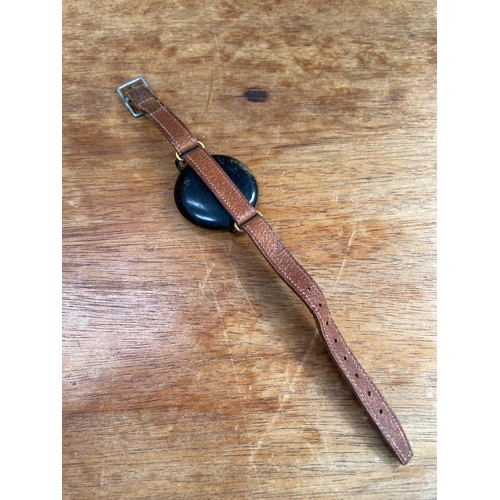 62 - WWII U.S military Wittnauer pocket compass,featuring a hunter-style nickel-plated case with a push-b... 