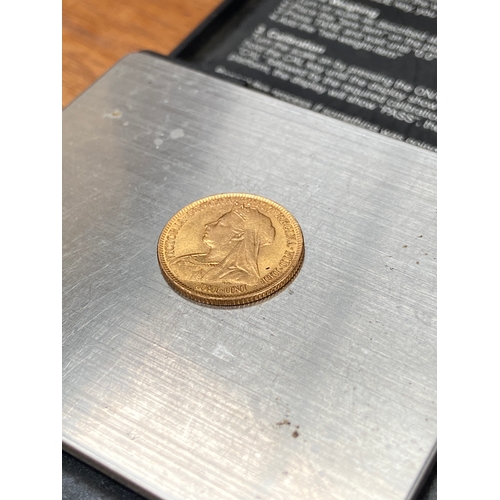 25 - 22ct gold Half Sovereign, 1897 Queen Victoria 