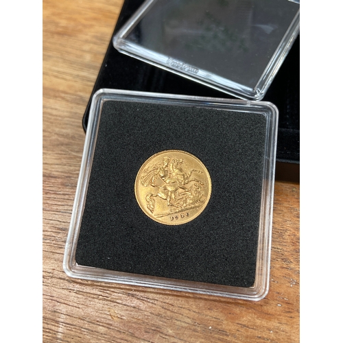 26 - 1910 Edward VII 22ct Gold Half Sovereign. Struck by the Royal Mint, in the final year of King Edward... 