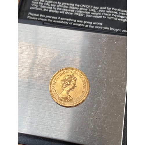 29 - 1980&nbsp;Queen Elizabeth II 22ct Gold Sovereign,&nbsp; features the second portrait of Queen Elizab... 