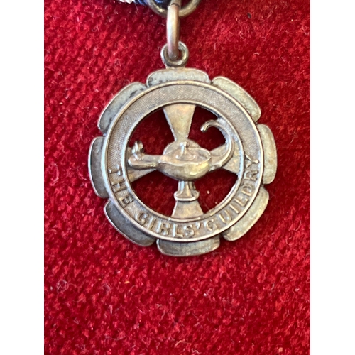 15 - Silver hallmarked Girl Guildry 1937 10 year service medal