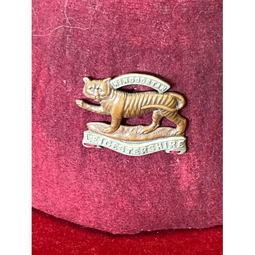 7 - Fez Felt and Reed construction, 1940's, with no Moth damage, Hindoostan badge to front, v.g.c.