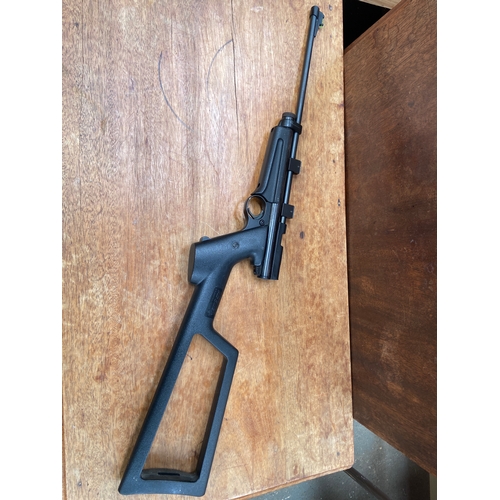 36 - Crosman 2250B Rat Catcher CO2-powered air rifle featuring a synthetic stock and a .22 caliber barrel... 
