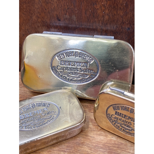 48 - Vintage Bremen Captain's Suite tobacco or snuff tins manufactured by Olrich & Co. in Bowling Gre... 