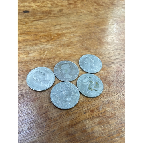 49 - British Crown coins, including 3x 1965 Churchills, 1977 Elizabeth II and 1972 Liz and Philip.