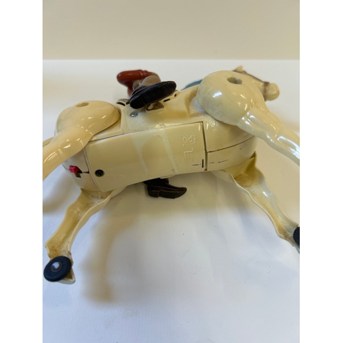 7 - Circa 1970’s “Cavalhino” or Roy Roger’s?  articulated horse toy 18cm h