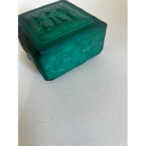 51 - A beautiful Heinrich Hoffmann Czech Art Deco match holder vase with Dutch boy design, with butterfly... 