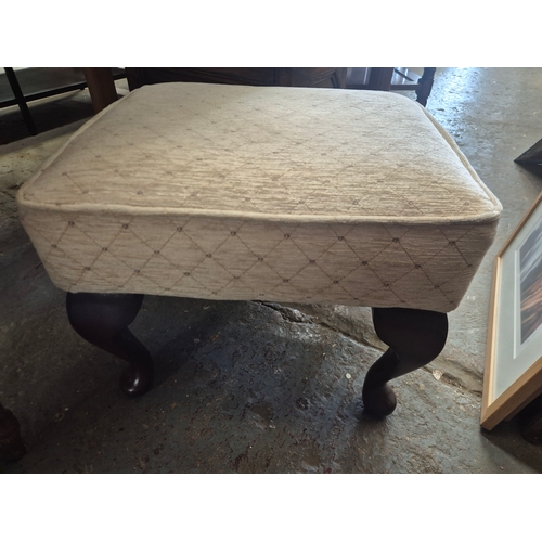 3 vintage footstools