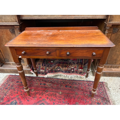 Victorian mahogany side table or writing table of small proportions ...