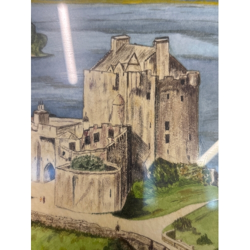 ‘The Eilean Donna Castle-Scottish Highlands’ Watercolour by Alan Letter ...